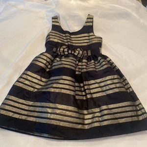 Lilly Pulitzer Black, Gold, Silver Sleeveless Dress Size 8